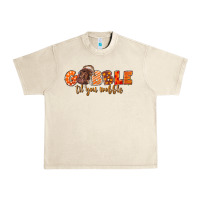 Sandshell Fall Gobble Gobble Til You Wobble Urban Heavy Tee - LillyAllenDesigns