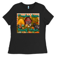 Black pumpkin kisses harvest wishes tumbler Ladies Tee - BundleAndBundleShop