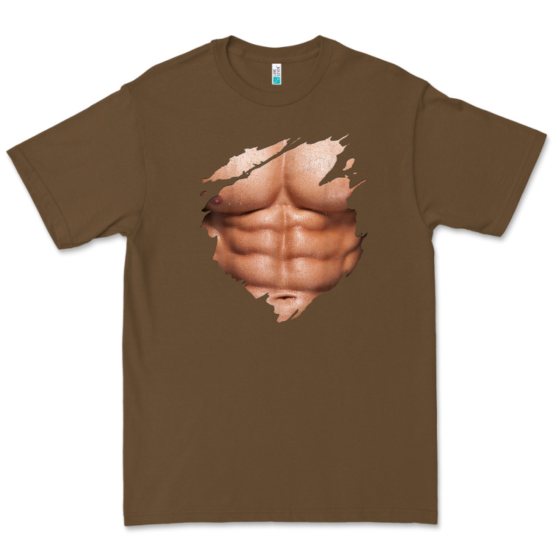 Chest Six Pack Abs Muscles Bodybuilder Premium Tee by linhVisuals | Teevron