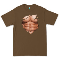 Cacao chest six pack abs muscles bodybuilder Premium Tee - linhVisuals