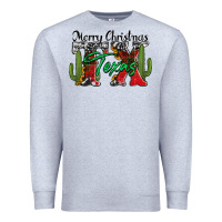 Heather Grey merry christmas tx texas Premium Sweatshirt - Jasminsmagicworld