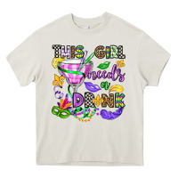 Cream this girl needs a drink Heavy Core Tee - OliviaCreatesArt