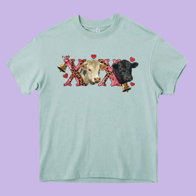 Xoxo Charolais And Black Angus Heavy Core Tee Designed By Ranaportraitstore