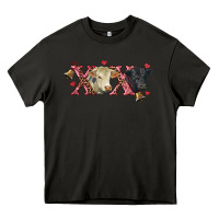 Asphalt xoxo charolais and black angus Heavy Core Tee - RanaPortraitStore