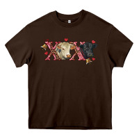 Chocolate Brown xoxo charolais and black angus Heavy Core Tee - RanaPortraitStore