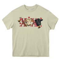 Mossy xoxo charolais and black angus Heavy Core Tee - RanaPortraitStore