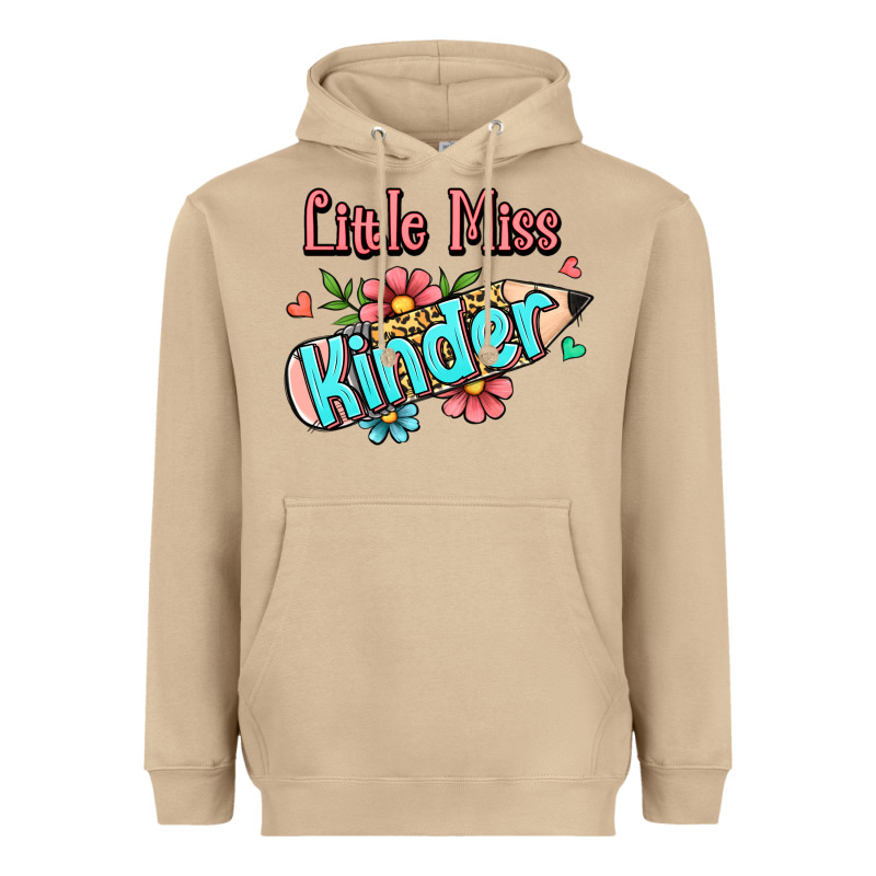 Little Miss Kindergarten Heavyweight Hoodie by Jasminsmagicworld | Teevron