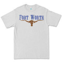 Dove Grey vintage fort worth texas flag men women kids Premium Tee - linhVisuals