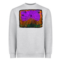 Heather Grey halloween spider web background Heavyweight Sweatshirt - Jasminsmagicworld