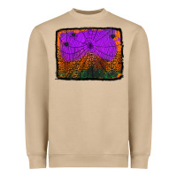 Mushroom halloween spider web background Heavyweight Sweatshirt - Jasminsmagicworld