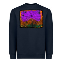 Navy halloween spider web background Heavyweight Sweatshirt - Jasminsmagicworld