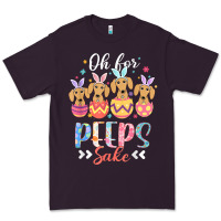 Oh For Peeps Sake Funny Easter Dachshund Bunny Ear Egg T Shirt Premium Tee | Teevron