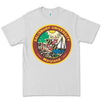 Dove Grey salisbury university vectorized Premium Tee - linhVisuals