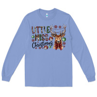 Colony Blue little miss christmas Long Sleeve Tee - CowhideDigitalArt