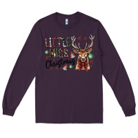 Plum little miss christmas Long Sleeve Tee - CowhideDigitalArt