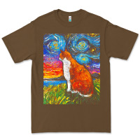 Cacao cat t  shirt orange and white tabby cat t  shirt Premium Tee - linhVisuals