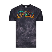 Cloud Black Happy thanksgiving Vintage Tee - CowhideDigitalArt
