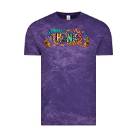 Cloud Purple Happy thanksgiving Vintage Tee - CowhideDigitalArt