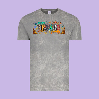 Happy Thanksgiving Vintage Tee Designed By Cowhidedigitalart