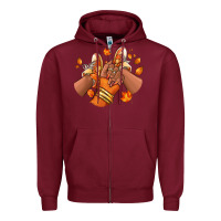 Burgundy Black girl Fall sneakers Zipper Hoodie - RanaPortraitStore