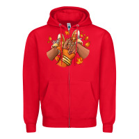 Red Black girl Fall sneakers Zipper Hoodie - RanaPortraitStore