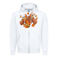 White Black girl Fall sneakers Zipper Hoodie - RanaPortraitStore