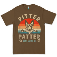 Cacao pitter tshirt patter german shepherd dog funny vintage retro t shirt Premium Tee - linhVisuals