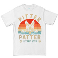 White pitter tshirt patter german shepherd dog funny vintage retro t shirt Premium Tee - linhVisuals