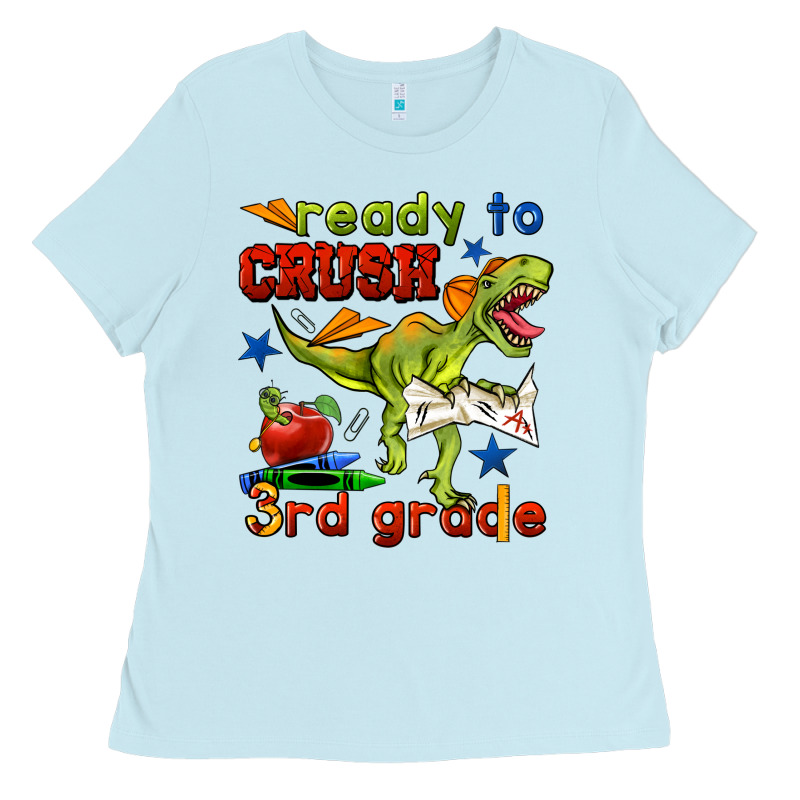 Ready To Crush 3rd Grade Ladies Tee by BundleAndBundleShop | Teevron