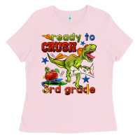 Bubblegum Pink ready to crush 3rd grade Ladies Tee - BundleAndBundleShop