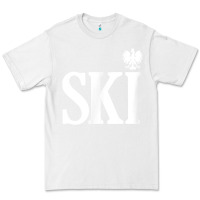 White ski polish surnames ending polish eagle dyngus day t shirt Premium Tee - linhVisuals