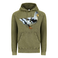 Vintage Olive Ancona Duck Vintage Hoodie - LillyAllenDesigns