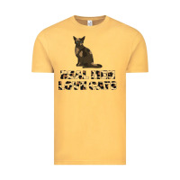 Vintage Mustard Real Men Love Cats Vintage Tee - Bettercallsaul