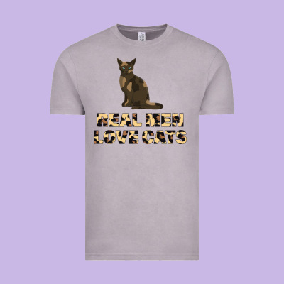 Real Men Love Cats Vintage Tee Designed By Bettercallsaul