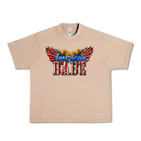 Burro American Babe With Sunflowers Urban Heavy Tee - LillyAllenDesigns