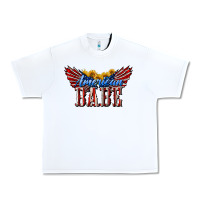 White American Babe With Sunflowers Urban Heavy Tee - LillyAllenDesigns