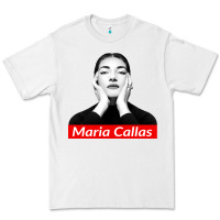 White Maria Callas Premium Tee - linhVisuals