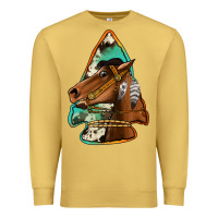 Antique Gold horse arrowhead Premium Sweatshirt - Jasminsmagicworld