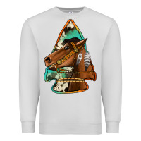 Dove Grey horse arrowhead Premium Sweatshirt - Jasminsmagicworld