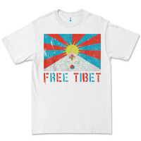 White free tibet Premium Tee - linhVisuals
