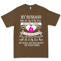 Cacao my husband holds the key to my heart Premium Tee - linhVisuals
