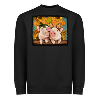 Black fall pigs Heavyweight Sweatshirt - Jasminsmagicworld