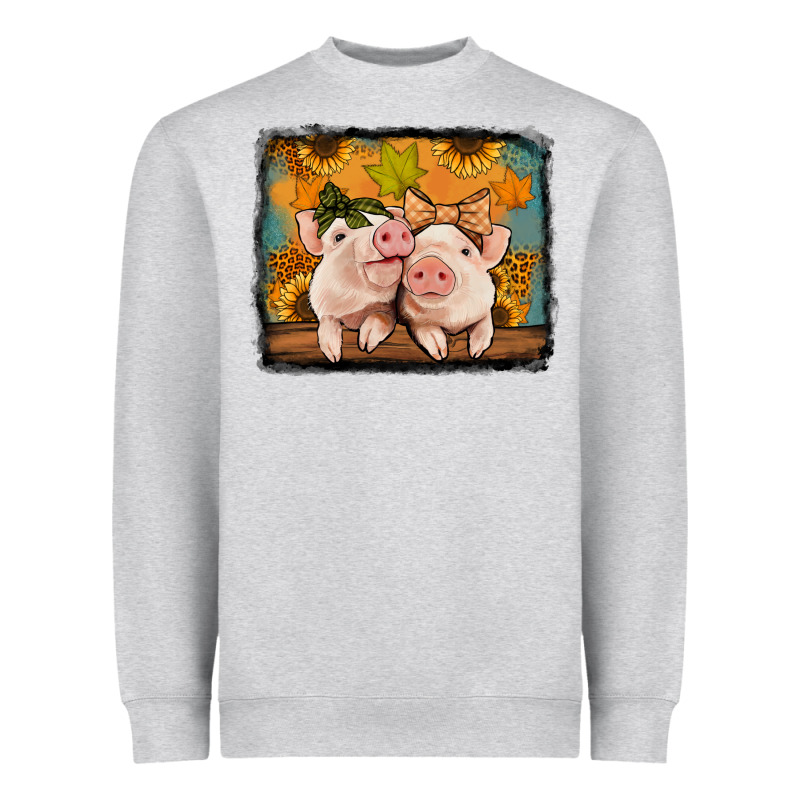 Fall Pigs Heavyweight Sweatshirt by Jasminsmagicworld | Teevron