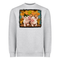 Heather Grey fall pigs Heavyweight Sweatshirt - Jasminsmagicworld