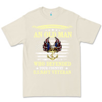 Bone never underestimate an old man us navy veteran Premium Tee - linhVisuals