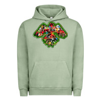 Pigment Oil Green christmas western thunderbird Urban Hoodie - RanaPortraitStore