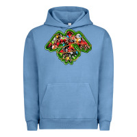 Pigment Pebble Blue christmas western thunderbird Urban Hoodie - RanaPortraitStore