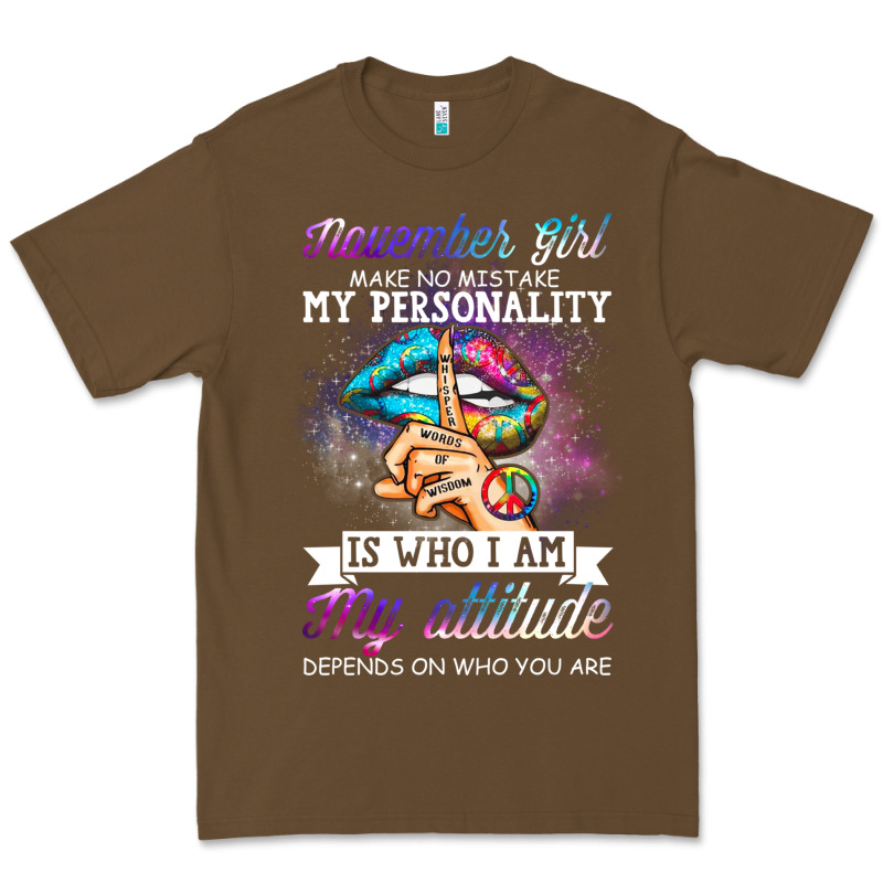 November Girl Make No Mistake My Personality Funny Premium Tee by linhVisuals | Teevron