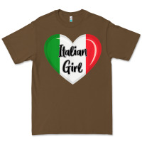 Cacao italy flag for women italian girl Premium Tee - linhVisuals