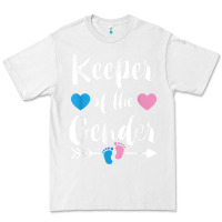 White keeper of the gender reveal tee shirt girl or boy blue pink Premium Tee - linhVisuals